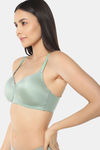 Amante Padded Non Wired Full Coverage T-Shirt Bra - Pastel Green — thumbnail 2